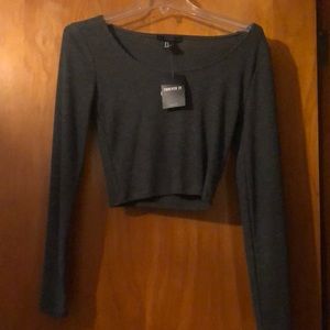 Long sleeved crop top
